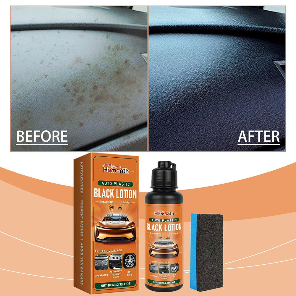 Trim Restorer Plastic - 100ml Rénovateur Noir pour Plastiques Auto,