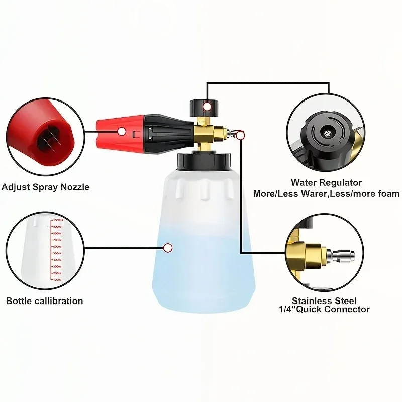 Canon à mousse haute pression  - Pressure Washer Foam Gun avis et prix