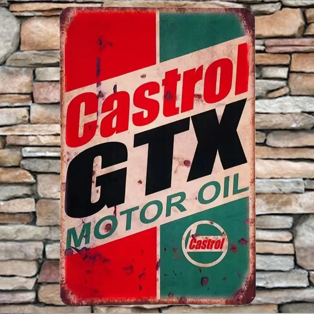Plaque en métal vintage Castro - Castrol Oil Gtx avis et prix