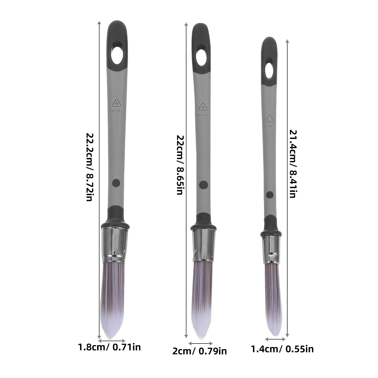 Lot de 3 pinceaux de précision - Detailing Brush Set avis et prix