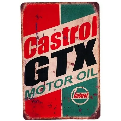 Panneau en métal Castrol GTX M - Castrol Oil Gtx avis et prix